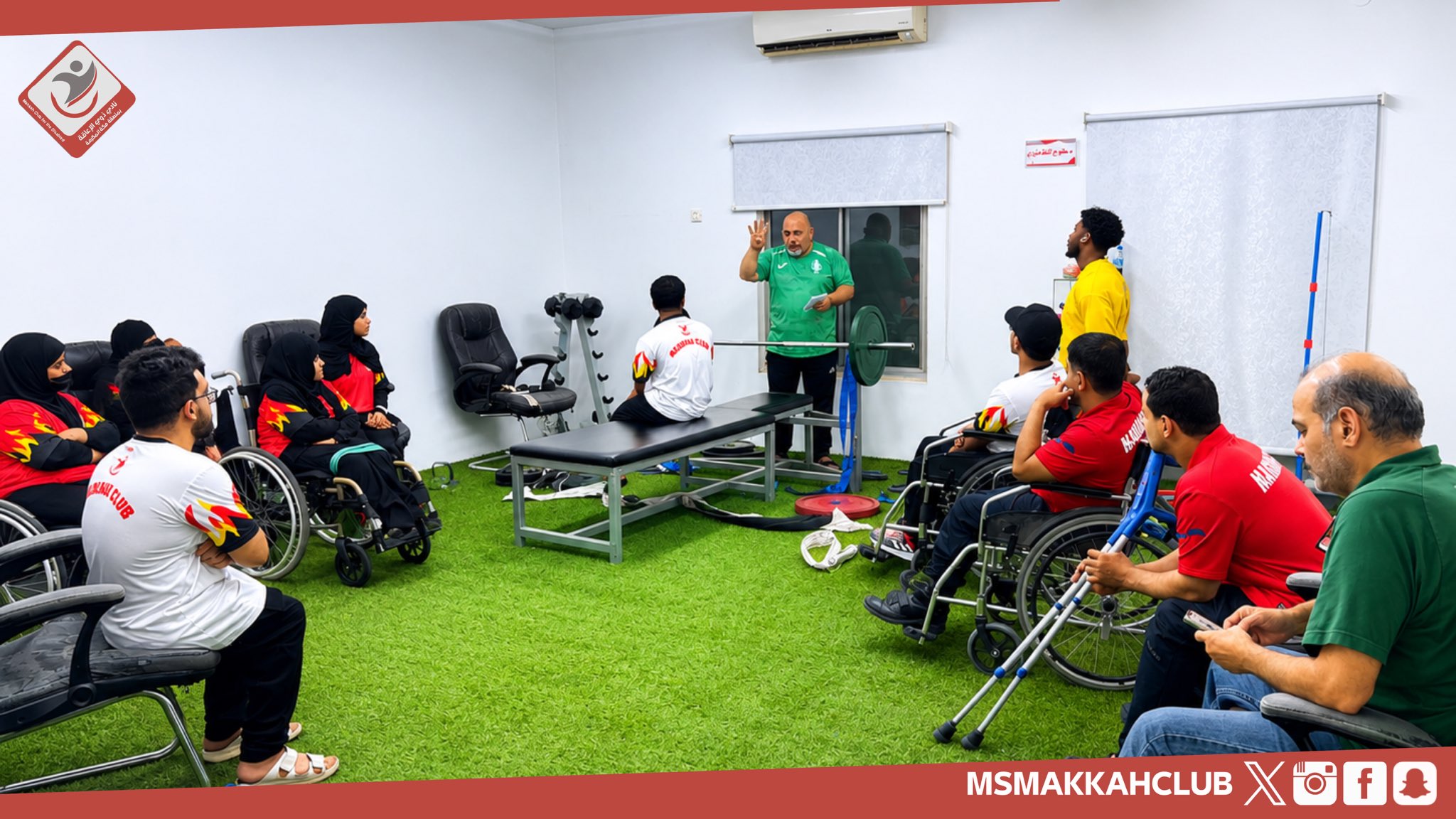 استقبال اعضاء المنتخب لرفع الأثقال